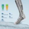 ZIONOR Ski Socks 2 Pack, Comfortable Merino Wool Over the Calf Snowboard Socks