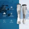 ZIONOR Ski Socks 2 Pack, Comfortable Merino Wool Over the Calf Snowboard Socks