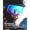 ZIONOR Ski Goggles, Z1 Zipon HD Lens Snow Snowboard Goggles for Men Women Adult(A(vlt 9.5%  Blue Lens  Blue Frame))