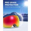 ZIONOR X4 PRO Ski Goggles Magnetic Snowboard Goggles Snow Goggles for Men Women