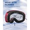 ZIONOR X4 PRO Ski Goggles Magnetic Snowboard Goggles Snow Goggles for Men Women