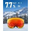 ZIONOR X4 PRO Ski Goggles Magnetic Snowboard Goggles Snow Goggles for Men Women