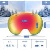 ZIONOR X5 Ski Snowboard Snow Goggles for Men Women Anti-Fog UV Protection Spherical Dual Lens Design