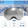 ZIONOR X PRO Ski Snowboard Snow Goggles Interchangeable Lens for Men Women Adult