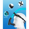 ZIONOR Swim Snorkel for Lap Swimming with Swim Cap, Snorkeling Gear for Adults, Swimming Training in Pool, Open Water(Green + Blue Cap)
