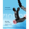 ZIONOR Swim Snorkel for Lap Swimming with Swim Cap, Snorkeling Gear for Adults, Swimming Training in Pool, Open Water(Pink + White Cap)