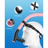 ZIONOR Swim Snorkel for Lap Swimming with Swim Cap, Snorkeling Gear for Adults, Swimming Training in Pool, Open Water(Pink + White Cap)