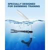 ZIONOR Swim Snorkel for Lap Swimming with Swim Cap, Snorkeling Gear for Adults, Swimming Training in Pool, Open Water(White + White Cap)