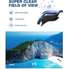 ZIONOR G1 Lite Polarized Swimming Goggles with 3 Pairs Earplugs, Anti-Fog UV Protection Swim Goggle for Adult Men Women Youth(A5（blue-clear+e3-bu）)