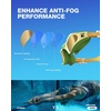 ZIONOR G1 Lite Polarized Swimming Goggles with 3 Pairs Earplugs, Anti-Fog UV Protection Swim Goggle for Adult Men Women Youth(B0（yellowgreen-coffeegold+e3-orange）)