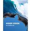 ZIONOR Swim Goggles Adult, G1 Air Mirrored Anti-Fog Swimming Goggles for Women Men, Clear Vision, UV Protection(A1 – Black Frame Clear Lens)