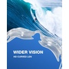 ZIONOR Swim Goggles Adult, G1 Air Mirrored Anti-Fog Swimming Goggles for Women Men, Clear Vision, UV Protection(A3 – Clear Frame Clear Lens)