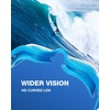 ZIONOR Swim Goggles Adult, G1 Air Mirrored Anti-Fog Swimming Goggles for Women Men, Clear Vision, UV Protection(A7 – Blue White Frame Clear Blue Lens)
