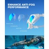 ZIONOR Swim Goggles Adult, G1 Air Mirrored Anti-Fog Swimming Goggles for Women Men, Clear Vision, UV Protection(B0 – Clear Frame Gold Lens)