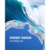 ZIONOR Swim Goggles Adult, G1 Air Mirrored Anti-Fog Swimming Goggles for Women Men, Clear Vision, UV Protection(B0 – Clear Frame Gold Lens)
