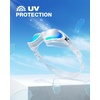 ZIONOR Swim Goggles Adult, G1 Air Mirrored Anti-Fog Swimming Goggles for Women Men, Clear Vision, UV Protection(B0 – Clear Frame Gold Lens)