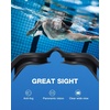ZIONOR Swim Goggles Adult, G1 Air Polarized Anti-Fog Swimming Goggles for Women Men, Soft Silicone Strap, Outdoor(A1 – Black Frame Gold Lens)