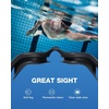 ZIONOR Swim Goggles Adult, G1 Air Polarized Anti-Fog Swimming Goggles for Women Men, Soft Silicone Strap, Outdoor(A2 – White Frame Gold Lens)