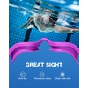 ZIONOR Swim Goggles Adult, G1 Air Polarized Anti-Fog Swimming Goggles for Women Men, Soft Silicone Strap, Outdoor(A7 – Rose Red Frame Gold Lens)