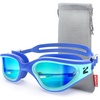ZIONOR Swim Goggles Adult, G1 Air Polarized Anti-Fog Swimming Goggles for Women Men, Soft Silicone Strap, Outdoor(A8 – Blue Green Frame Gold Lens)